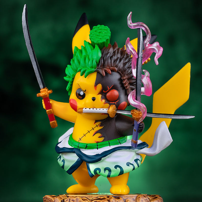 Pokemon One Piece Pikachu action Figure| Pokemon Kawaii figure toy