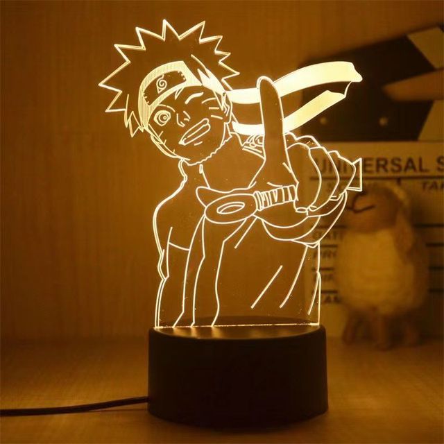 Anime Naruto 3D Night Light 2022 Acrylic Lamp LED Night Light Anime Figure Room Decoration LED Desk Lamp Birthday Gifts