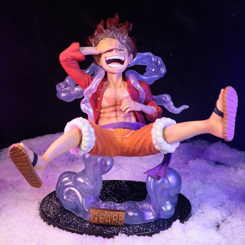 One Piece Figure Luffy Gear 5 Action Figure 17cm | Anime  Sun God Luffy Nika PVC Action Figurine Statue