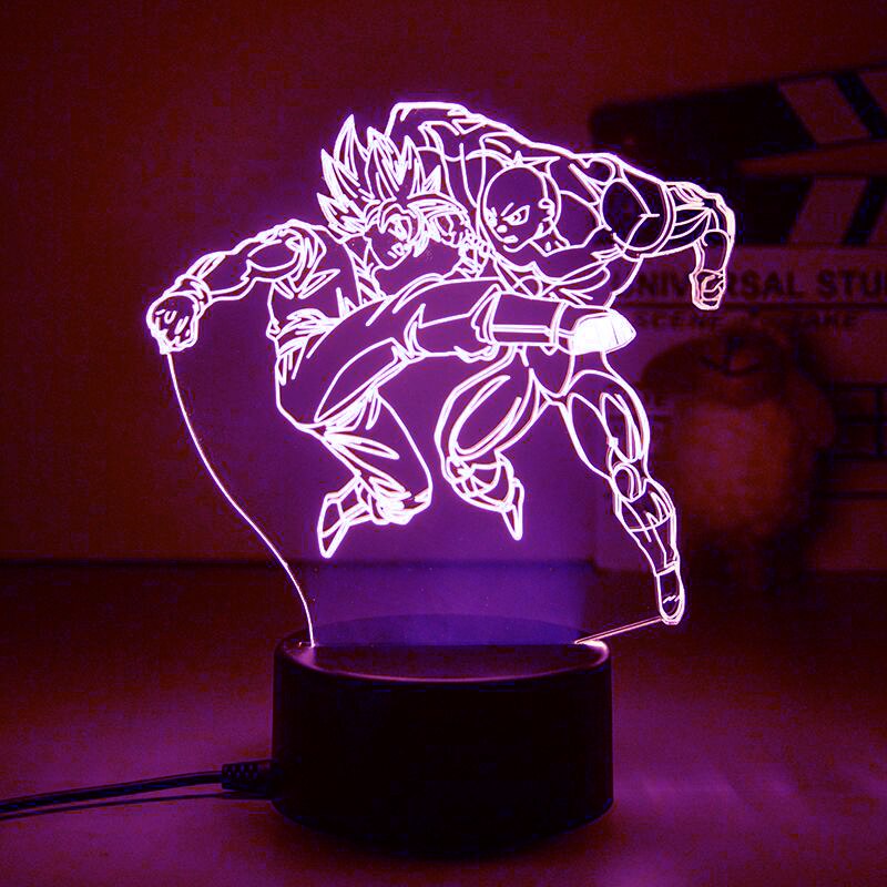 Dragon Ball 3D Led Night Light Model Toys Super Saiyan Vegeta Figures Children Bed Room Decor Birthday&amp;Christmas Gifts for Kids