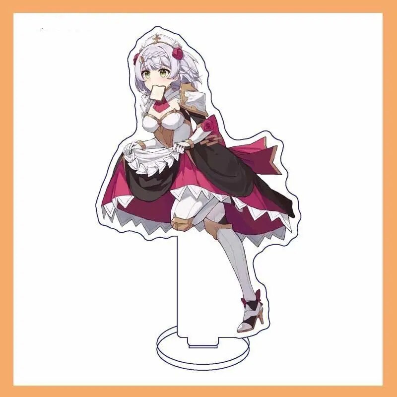 Anime Figure Genshin Impact Figure Noelle Diluc New Skin Cute Acrylic Stand Model Plate Desk Decor Standing for Fans Gifts Hot S