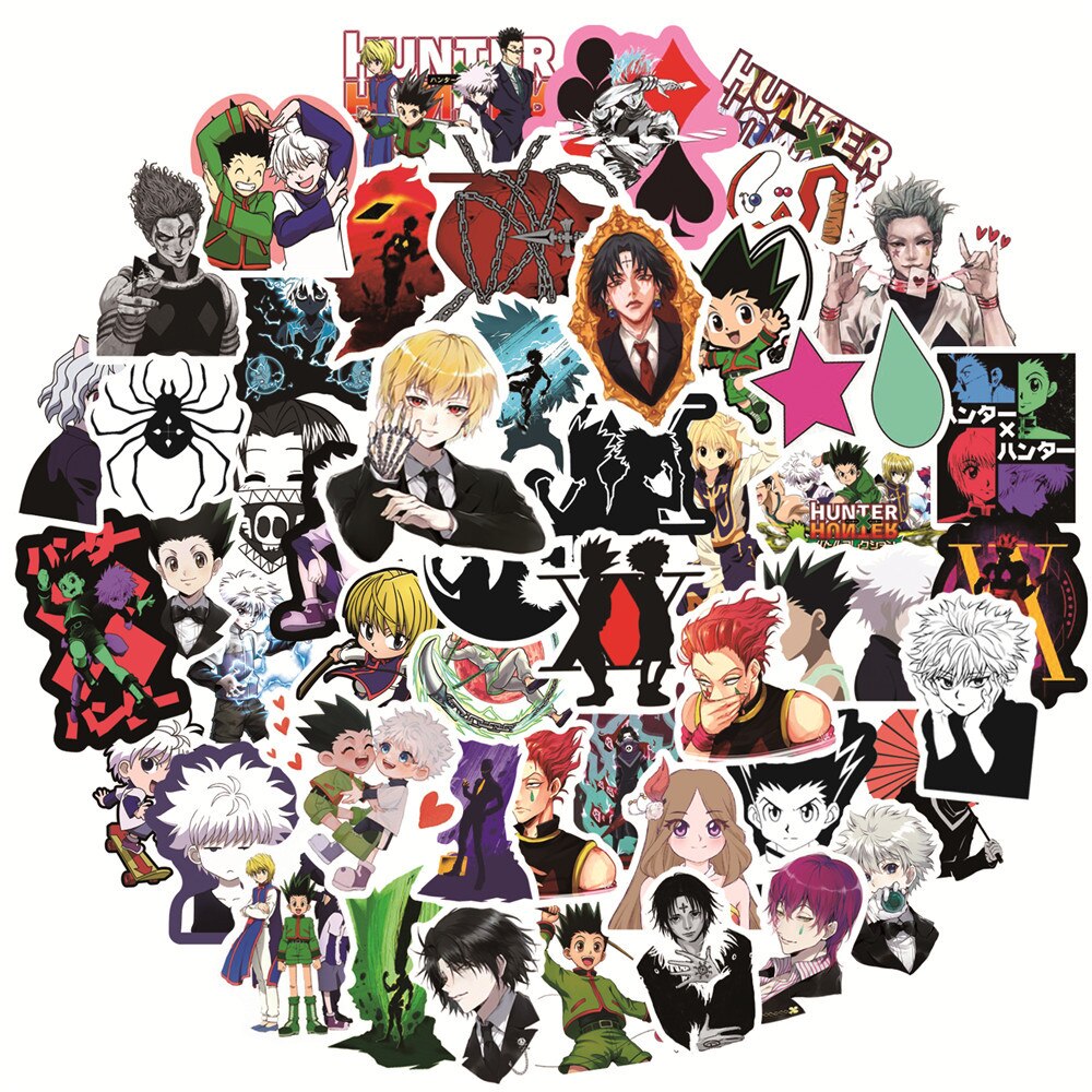 10/30/50PCS Anime HUNTER×HUNTER Stickers Cartoon Decals Classic Toy DIY Suitcase Skateboard Bike Scrapbook Cool Sticker Kids Toy