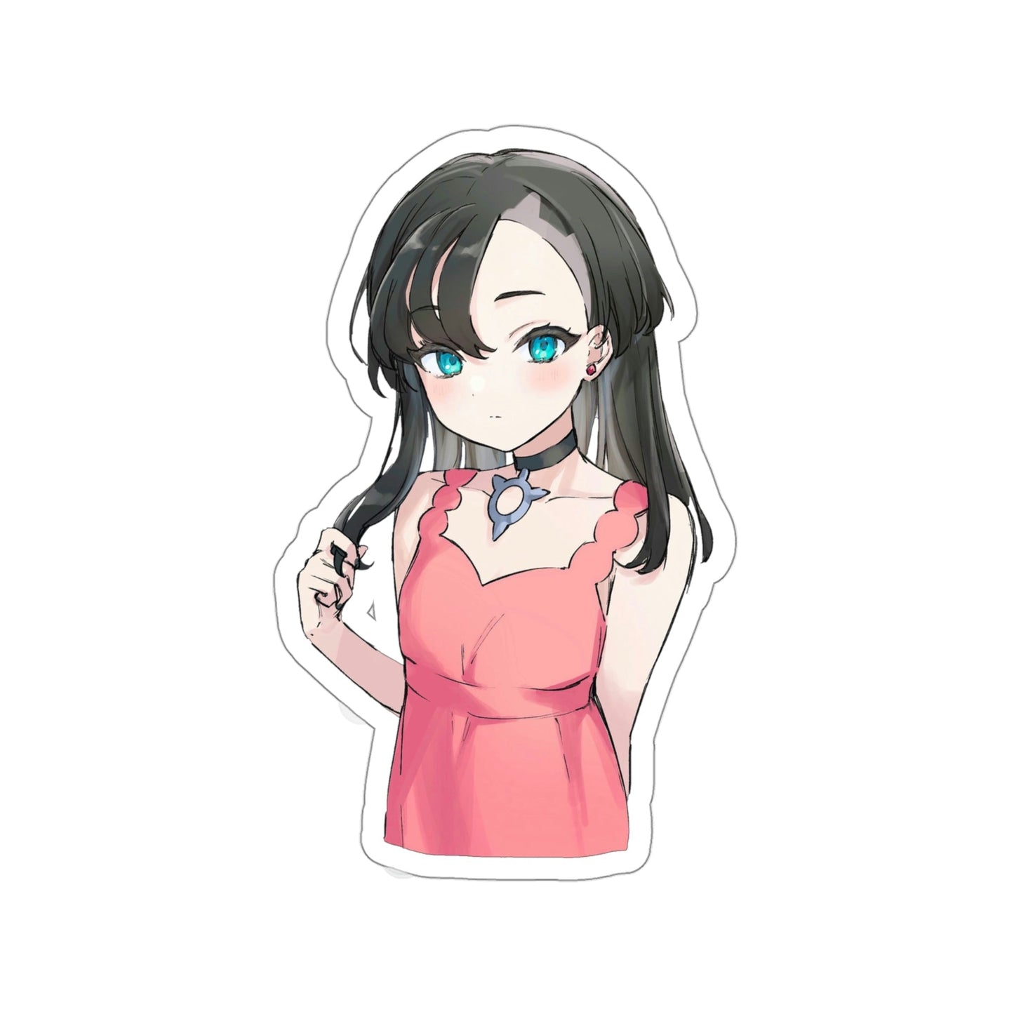 Kawaii Marnie Waifu Pokemon Waterproof Sticker - Weatherproof Vinyl Car Decal