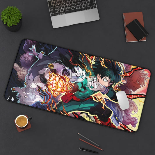 My Hero Academia Mouse Pad / Desk mat - Deku Izuku Midoriya - The Mouse Pads Ninja 31" × 15.5" Home Decor