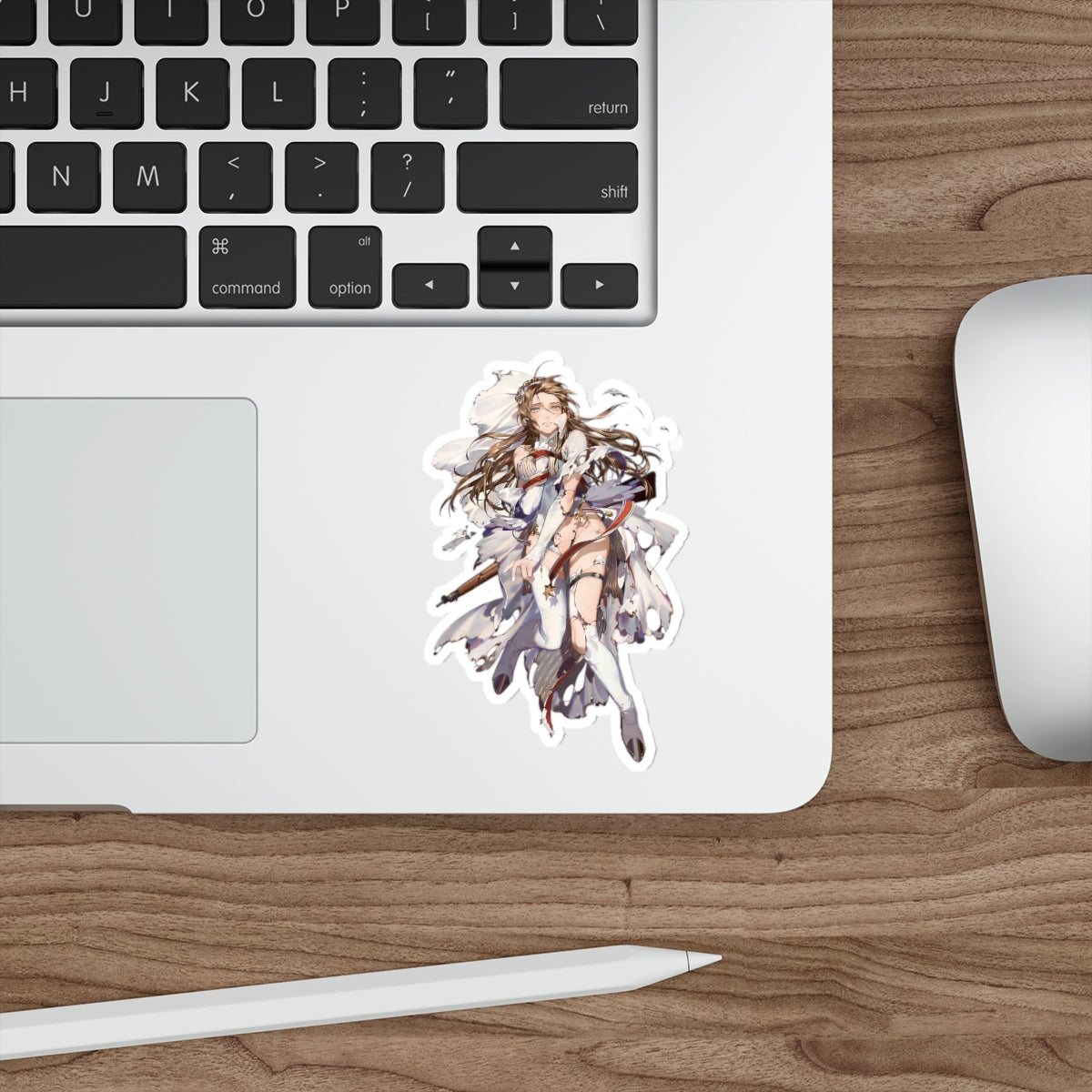 Distressed Bride Lee Enfield Girls Frontline Waterproof Sticker - Weatherproof Vinyl Car Decal