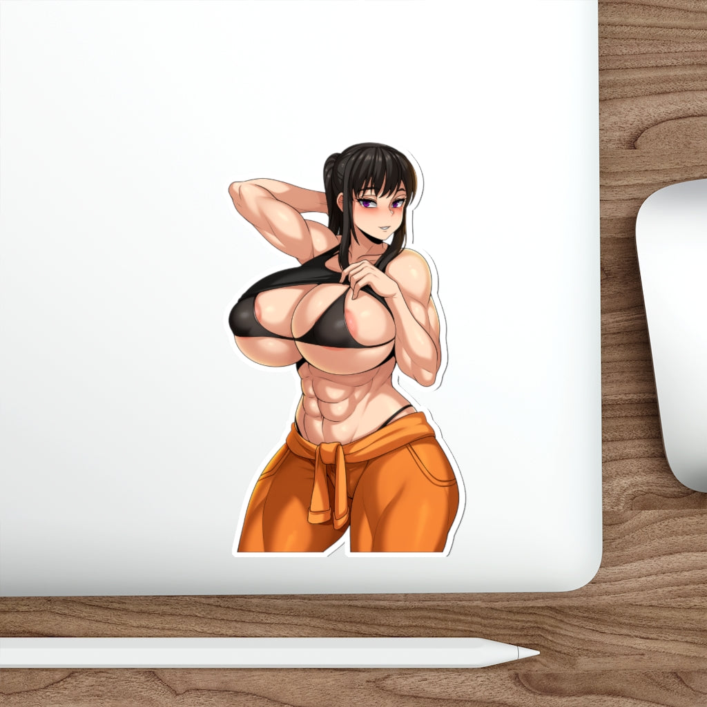 Fire Force Maki Oze Thick Boobs Waterproof Sticker - Ecchi Vinyl Decal