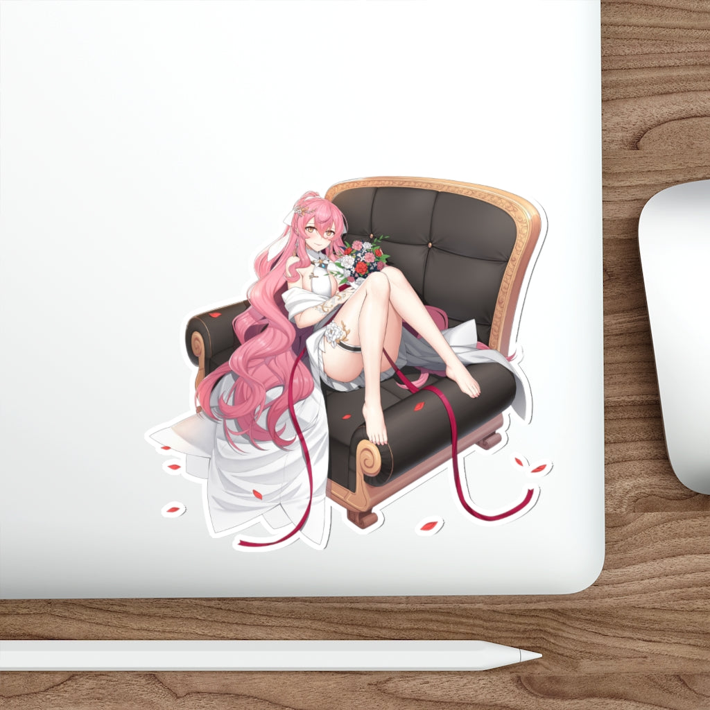 Counter Side Sexy Bride Veronica Waterproof Sticker - Ecchi Vinyl Decal