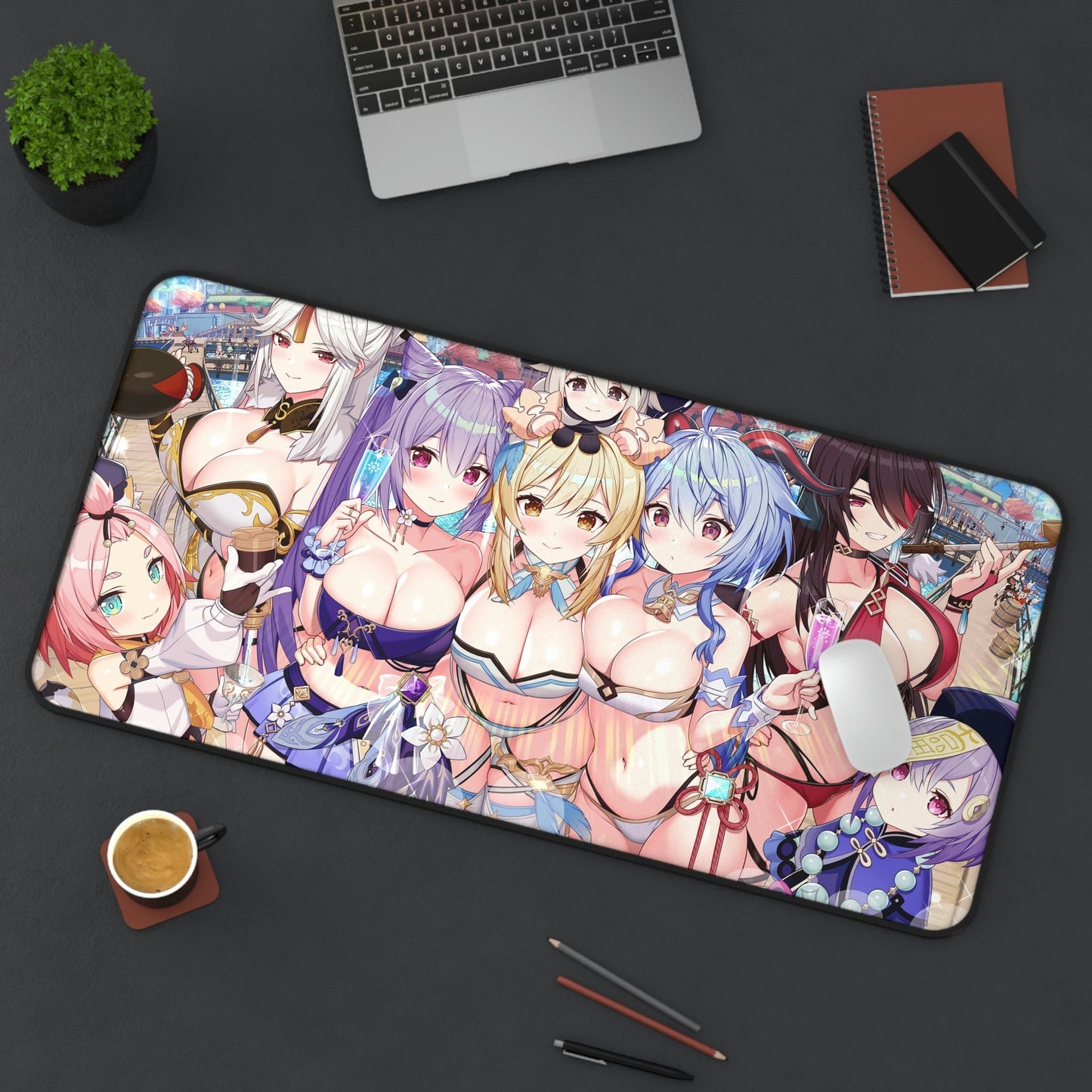 Sexy Genshin Impact Mousepad - Desk Mat - Big Gaming Mouse Pad - Gamer Playmat