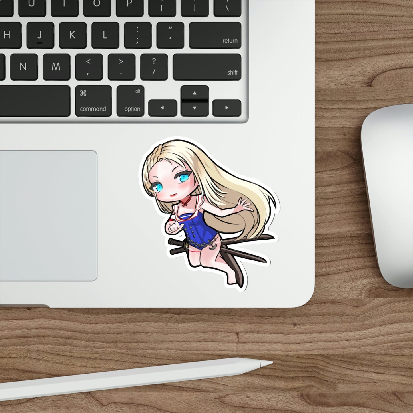 Lost Ark Katana Chibi Waifu Waterproof Sticker - Weatherproof Vinyl Car Decal