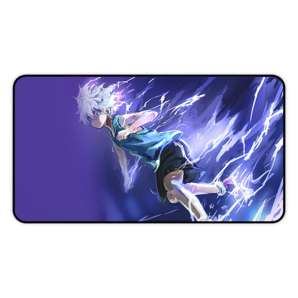 Hunter X Hunter anime Mouse Pad /Desk Mat - Killua ( lightening mode) - The Mouse Pads Ninja 12" × 22" Home Decor