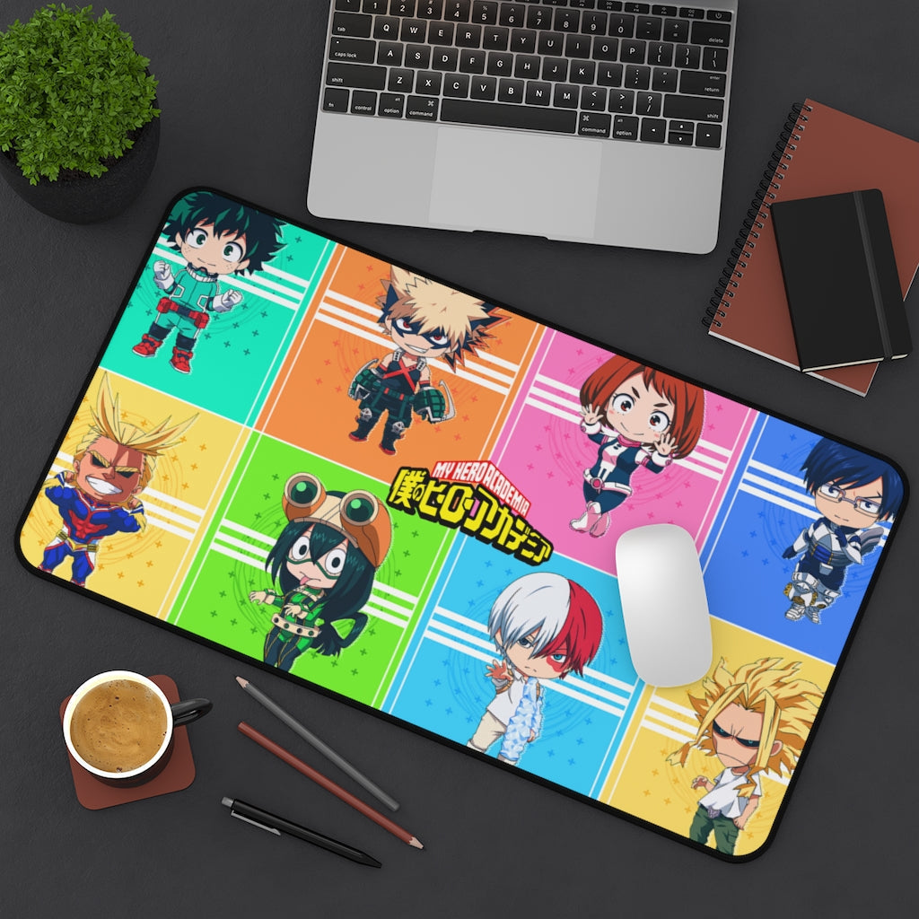 My Hero Academia Mouse Pad / Desk mat - Kawai style - The Mouse Pads Ninja Home Decor