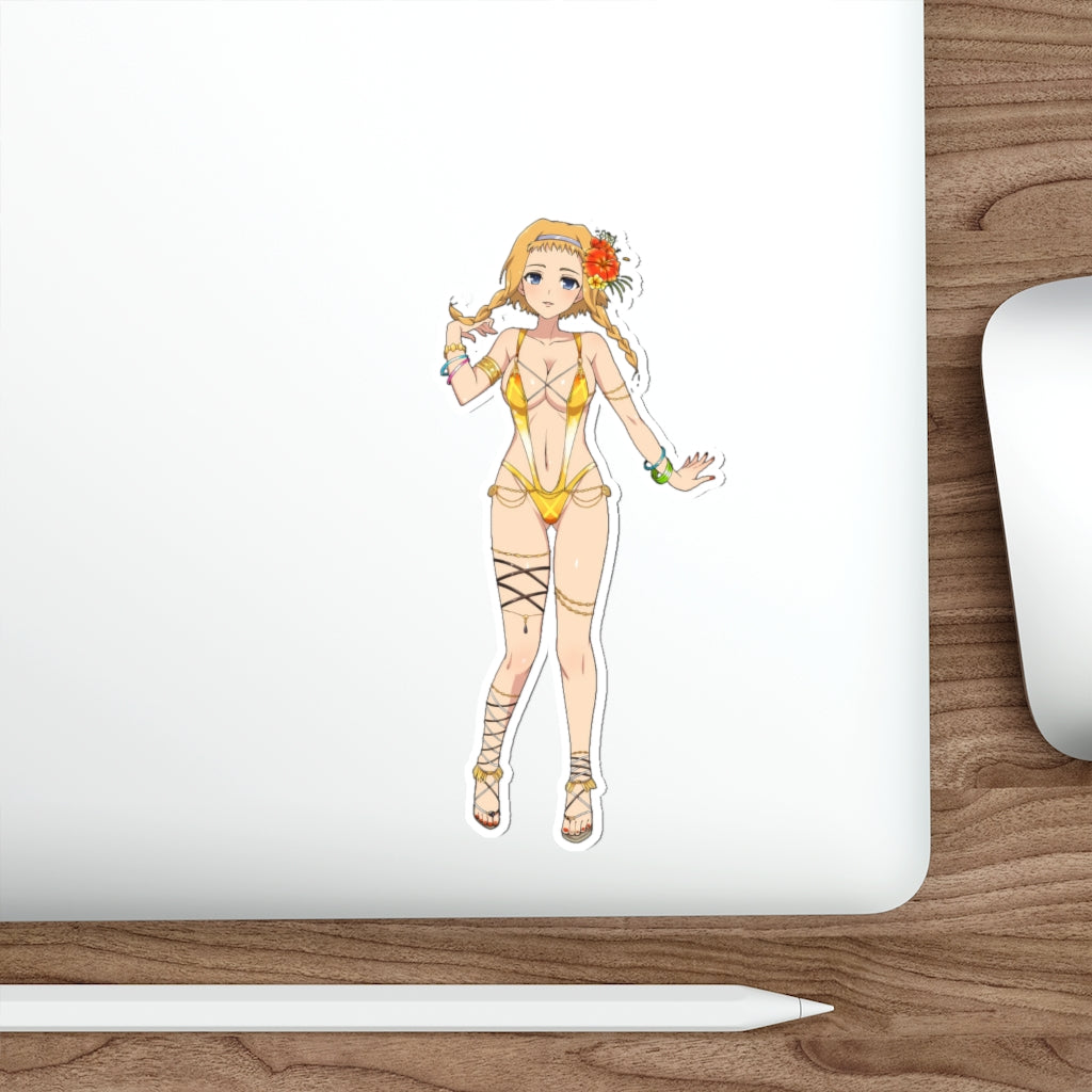 Sexy Leina Queen's Blade Waterproof Sticker - Ecchi Vinyl Decal