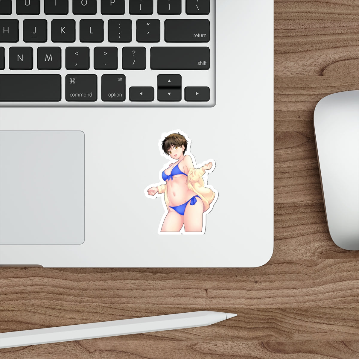 Female Yuuri Katsuki Bikini Yuri on Ice Waterproof Sticker - Weatherproof Vinyl Car Decal