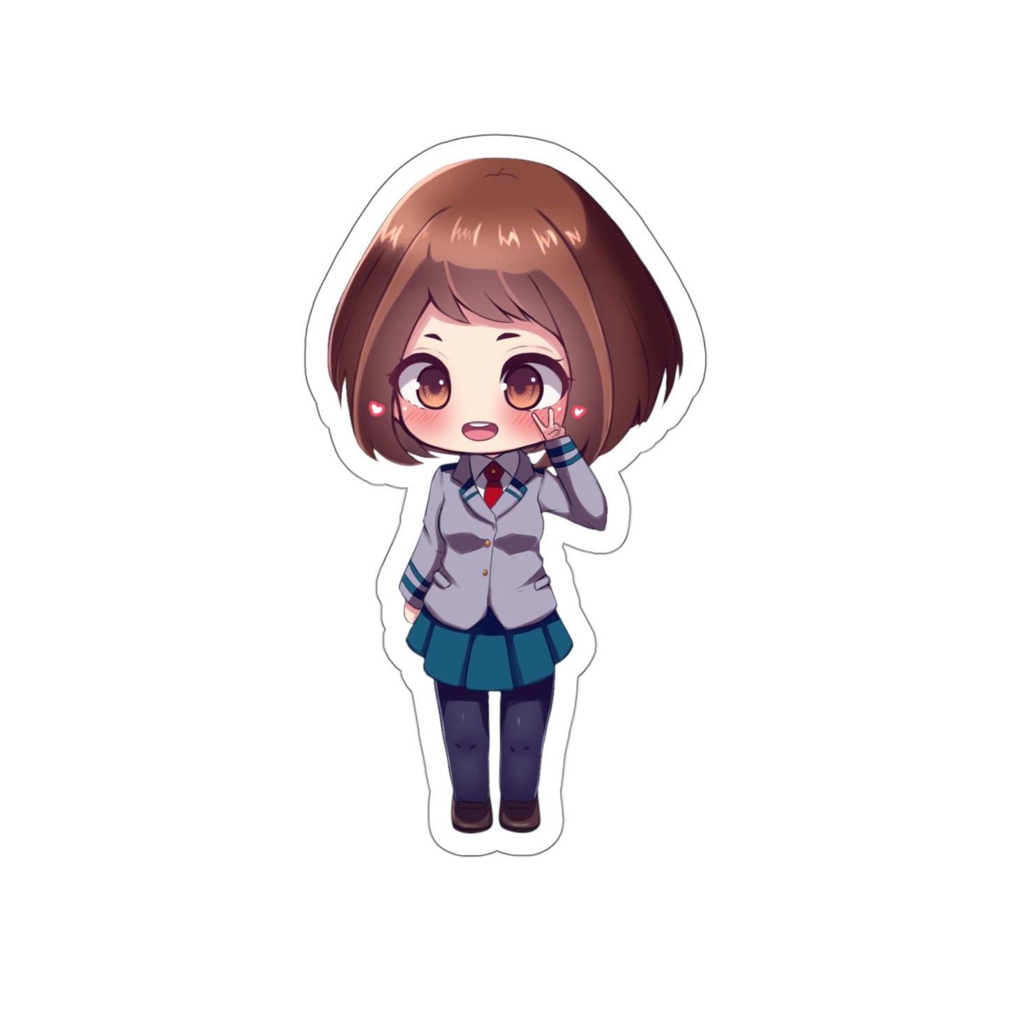 Chibi Uraraka Ochako My Hero Academia MHA Waterproof Sticker - Weatherproof Vinyl Car Decal