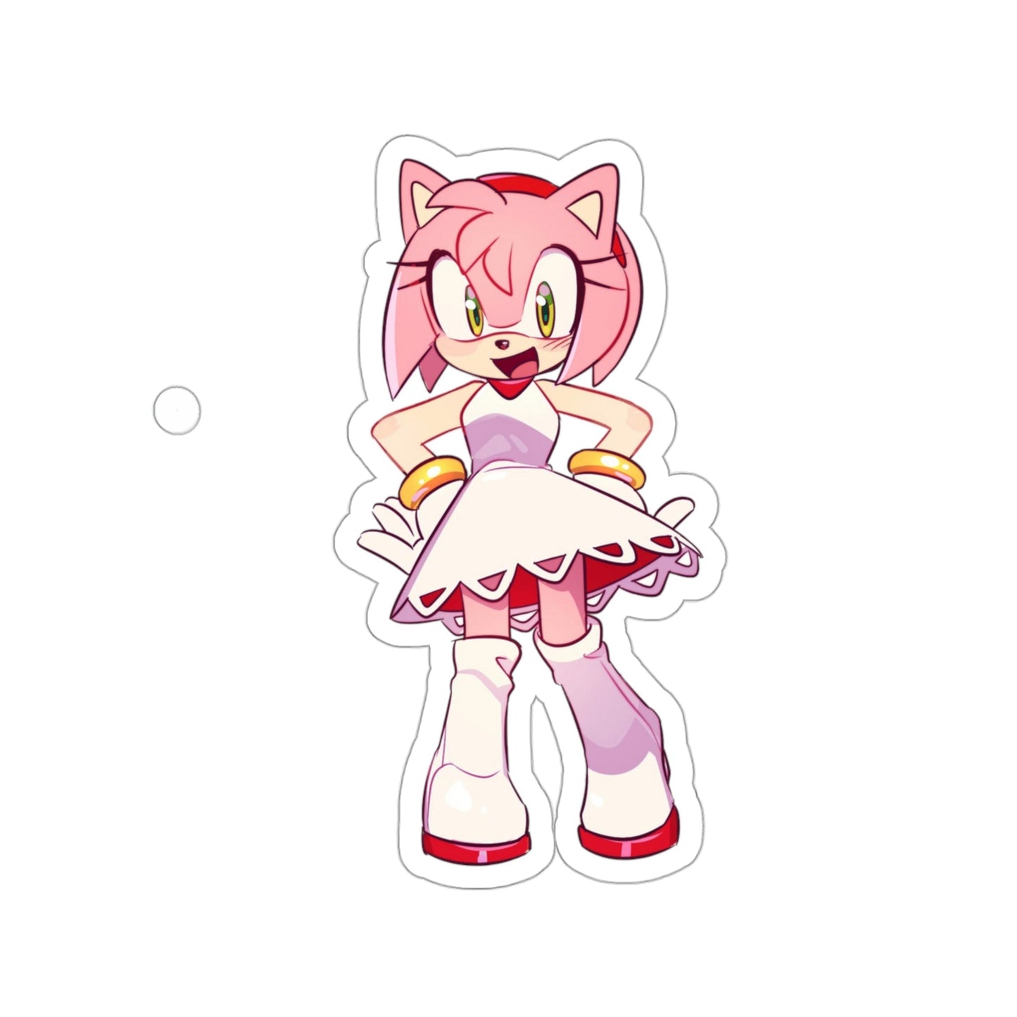 Amy Rose Sonic Waterproof Sticker - Weatherproof Vinyl Car Decal