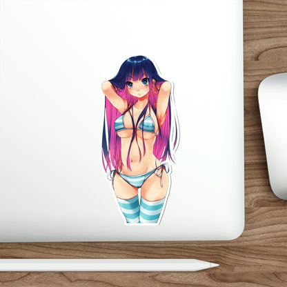 Sexy Bikini Stocking - Panty and Stocking with Garterbelt Waterproof Sticker - Weatherproof Vinyl Car Decal