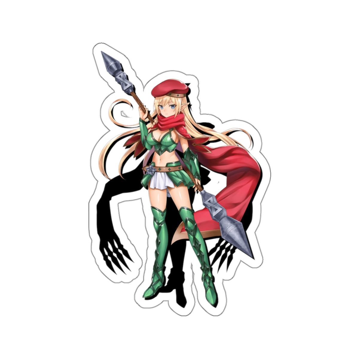 Alleyne Queen's Blade Waterproof Sticker - Weatherproof Vinyl Car Decal