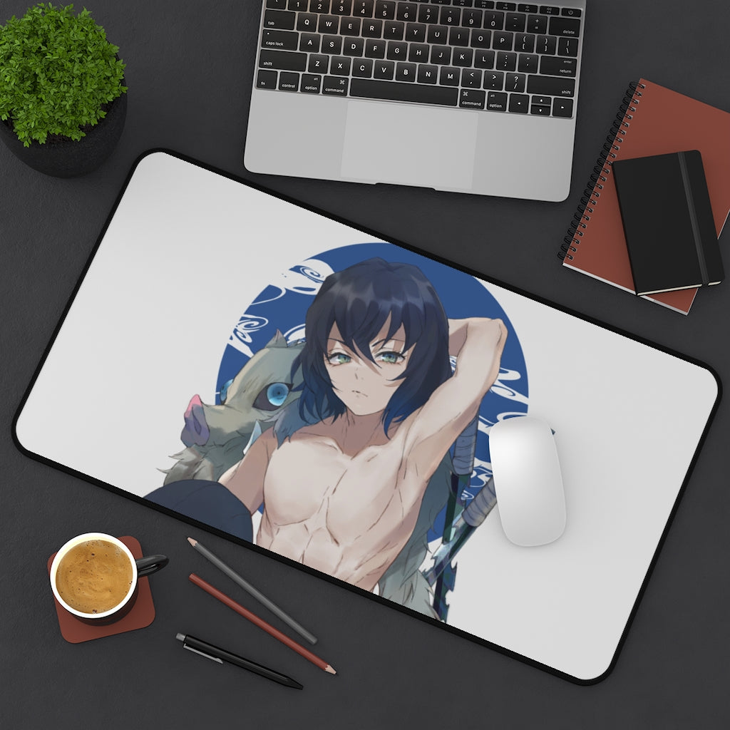 Demon Slayer Mouse pad Anime Large Desk Mat - Hashibira Inosuke - The Mouse Pads Ninja Home Decor