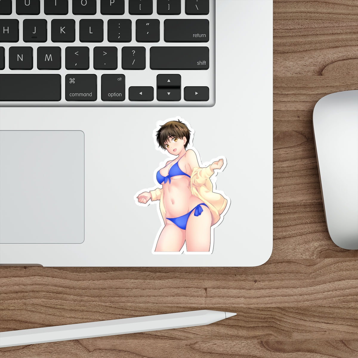 Female Yuuri Katsuki Bikini Yuri on Ice Waterproof Sticker - Weatherproof Vinyl Car Decal