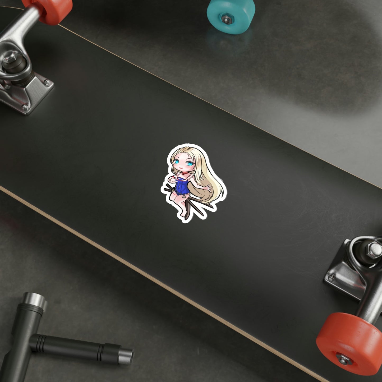 Lost Ark Katana Chibi Waifu Waterproof Sticker - Weatherproof Vinyl Car Decal