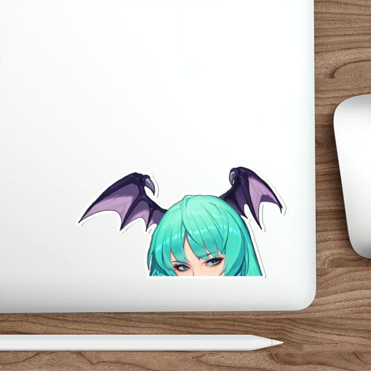 Morrigan Peeker - Anime Peeker Waterproof Sticker - Ecchi Vinyl Decal