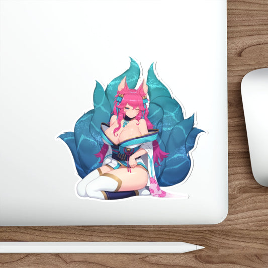 Ahri League of Legends Hot Kimono Waterproof Sticker - Ecchi Vinyl Decal