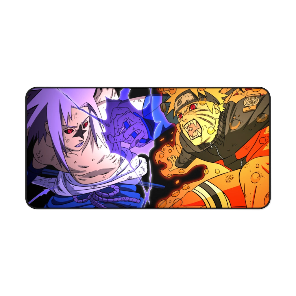 Naruto Anime Mouse Pad / Desk Mat - sasuke & naruto - The Mouse Pads Ninja Home Decor