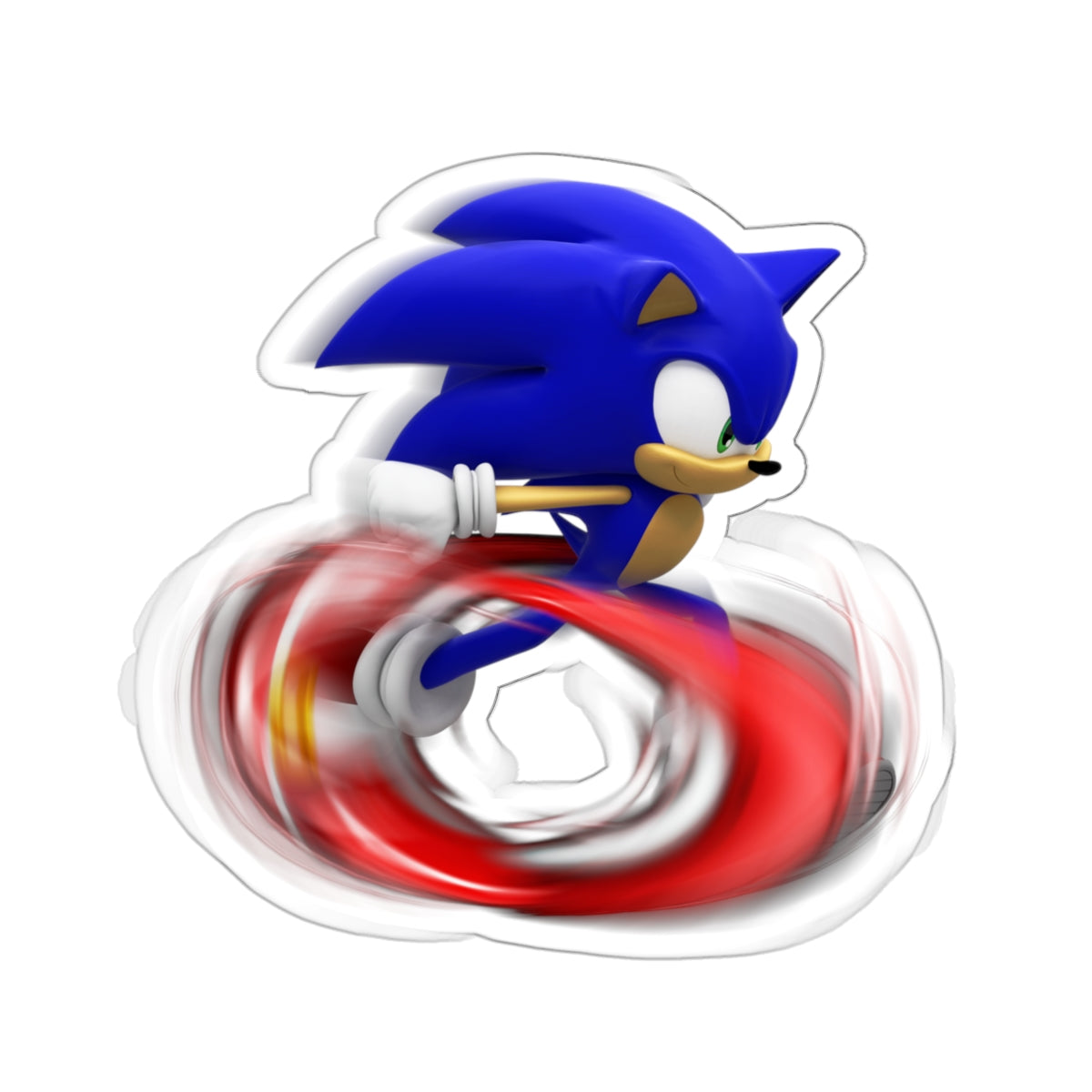 Speeding Sonic the Hedgehog Waterproof Sticker - Weatherproof Vinyl Car Decal