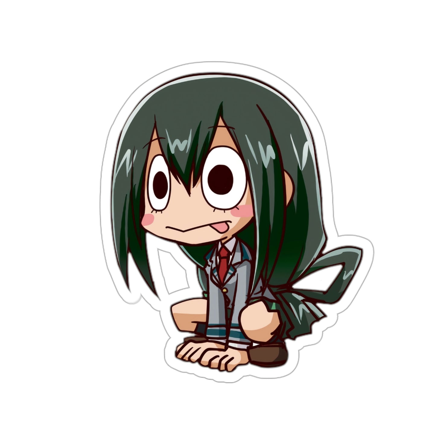 Chibi Asui Tsuyu My Hero Academia MHA Waterproof Sticker - Weatherproof Vinyl Car Decal