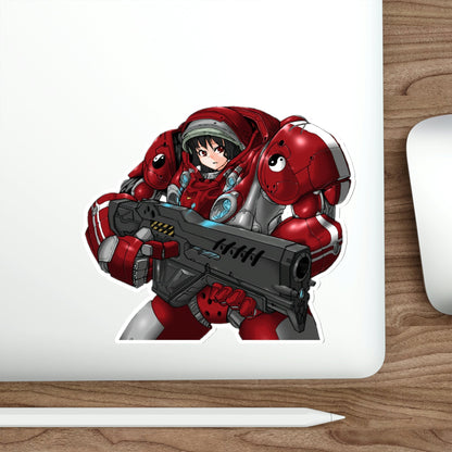 Reimu Touhou Terran Marine Waifu Starcraft Waterproof Sticker - Weatherproof Vinyl Car Decal