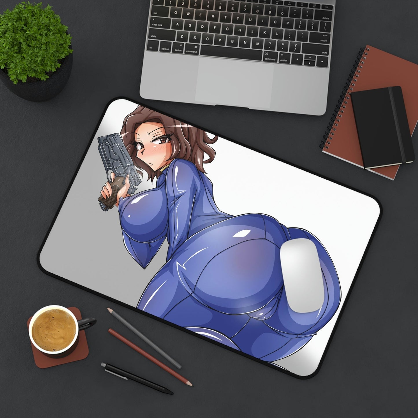 Fallout Anime Mousepad - Thick Vault Girl Large Desk Mat - Mouse Pad