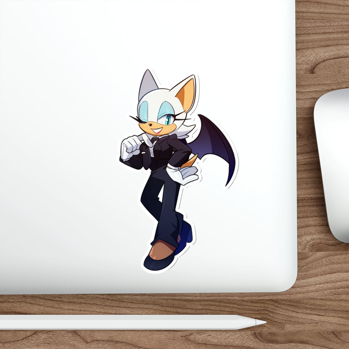 Rouge the Bat Sonic Waterproof Sticker - Weatherproof Vinyl Car Decal