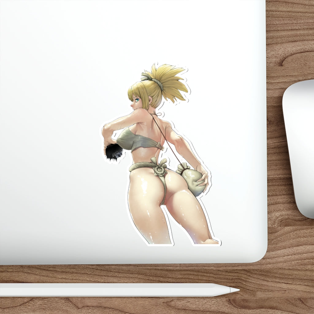 Hentai Dr Stone Thick Ass Kohaku Waterproof Sticker -  Ecchi Vinyl Decal