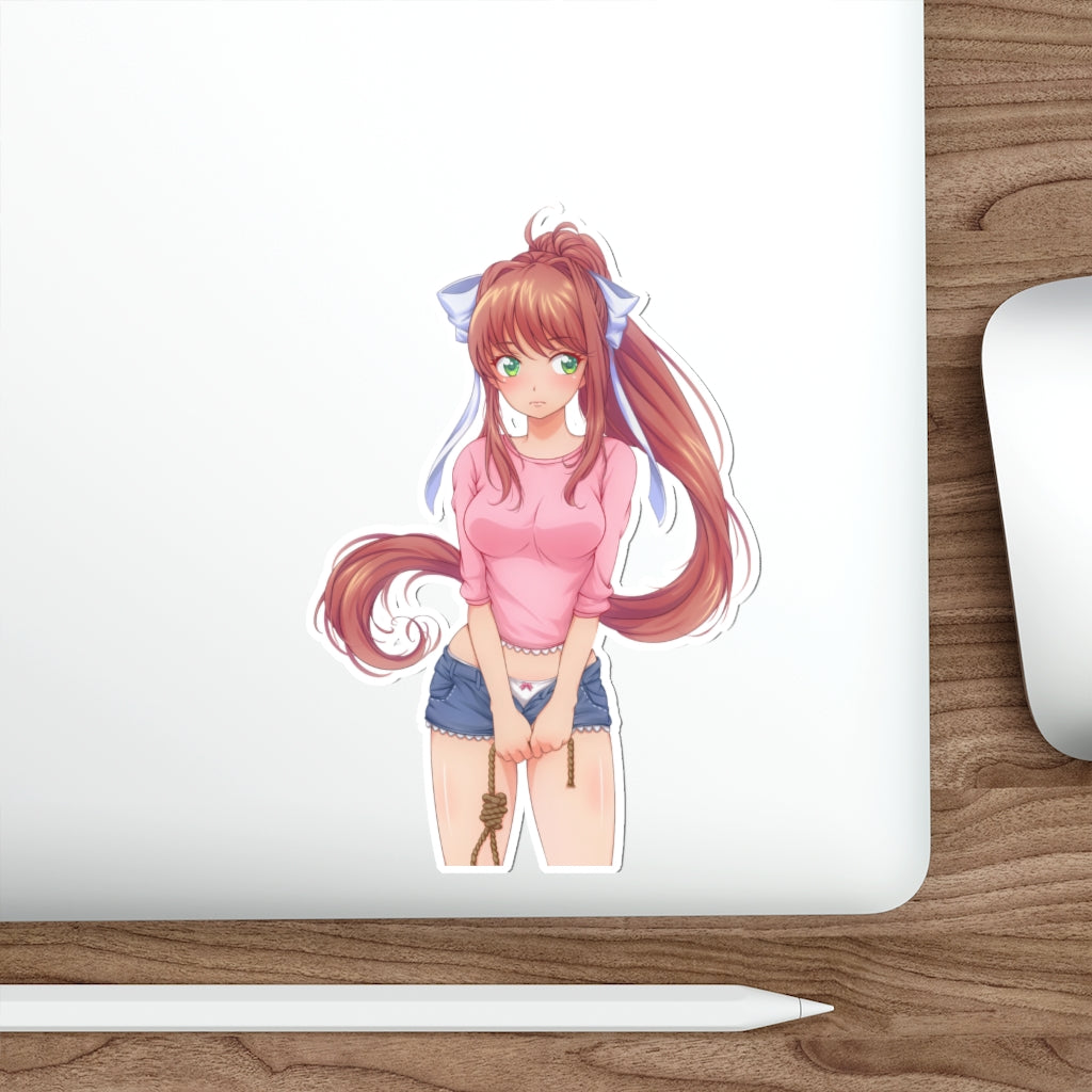 Doki Doki Literature Club! Monika Waterproof Sticker - Anime Waifu Vinyl Decal