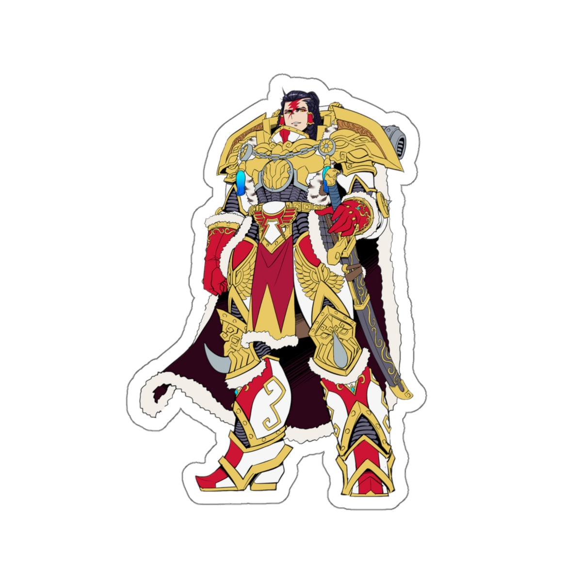 Female Jaghatai Khan Warhammer 40k Waterproof Sticker - Weatherproof Vinyl Car Decal