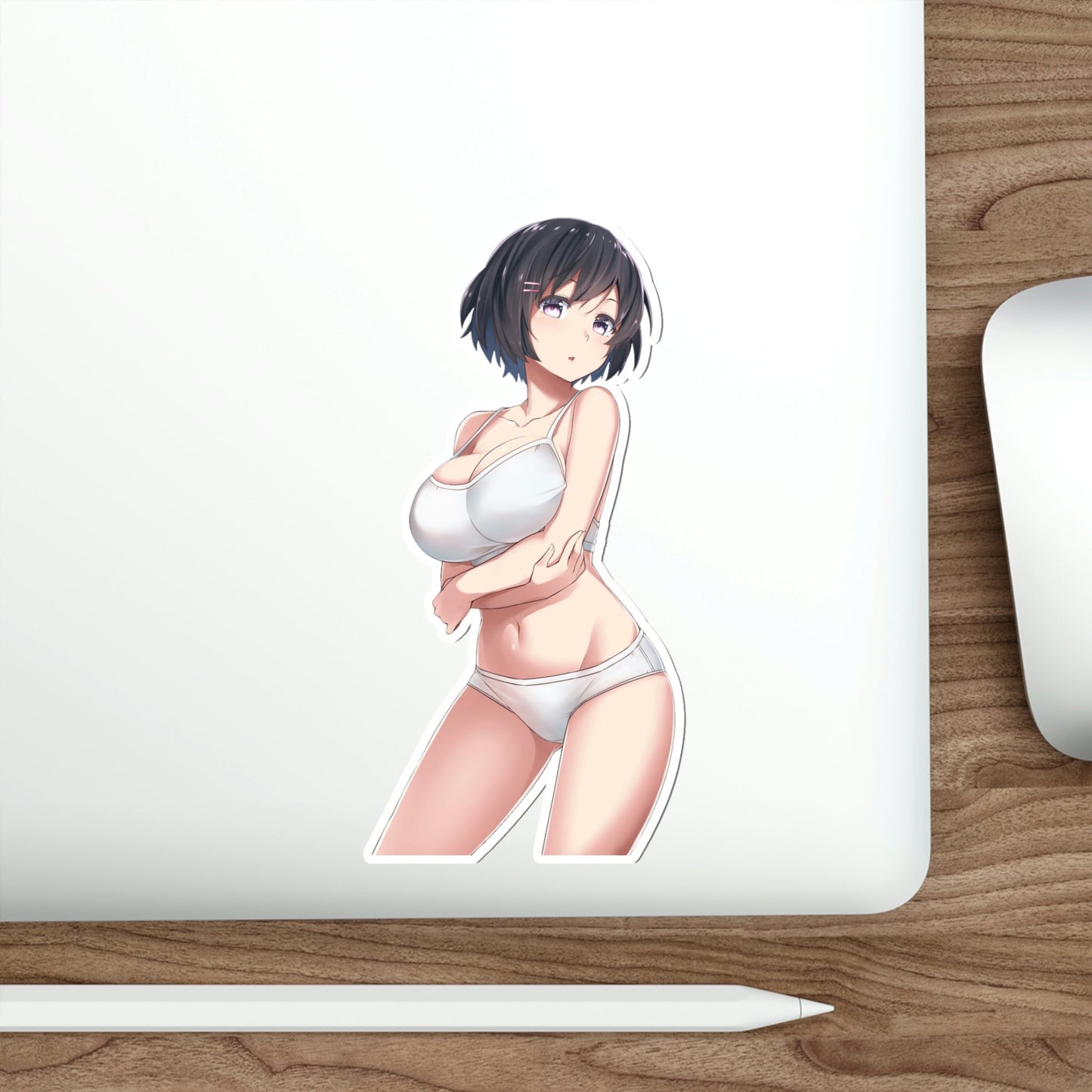 Sexy Underwear Tsubasa Hanekawa Monogatari Waterproof Sticker - Weatherproof Vinyl Car Decal