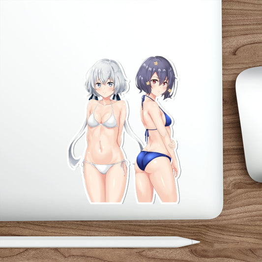 Zombieland Saga Junko Konno and Ai Mizuno Bikini Waterproof Sticker - Ecchi Vinyl Decal