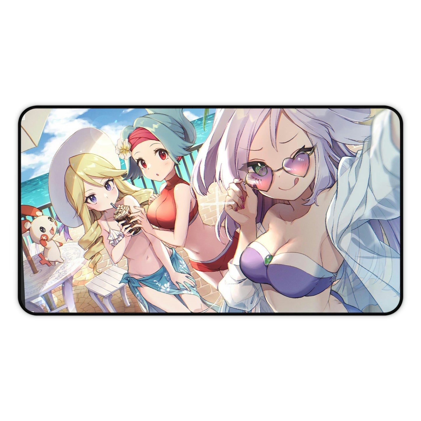 Pokemon Sexy Mousepad - Bikini Trainers Desk Mat - Ecchi Mouse Pad