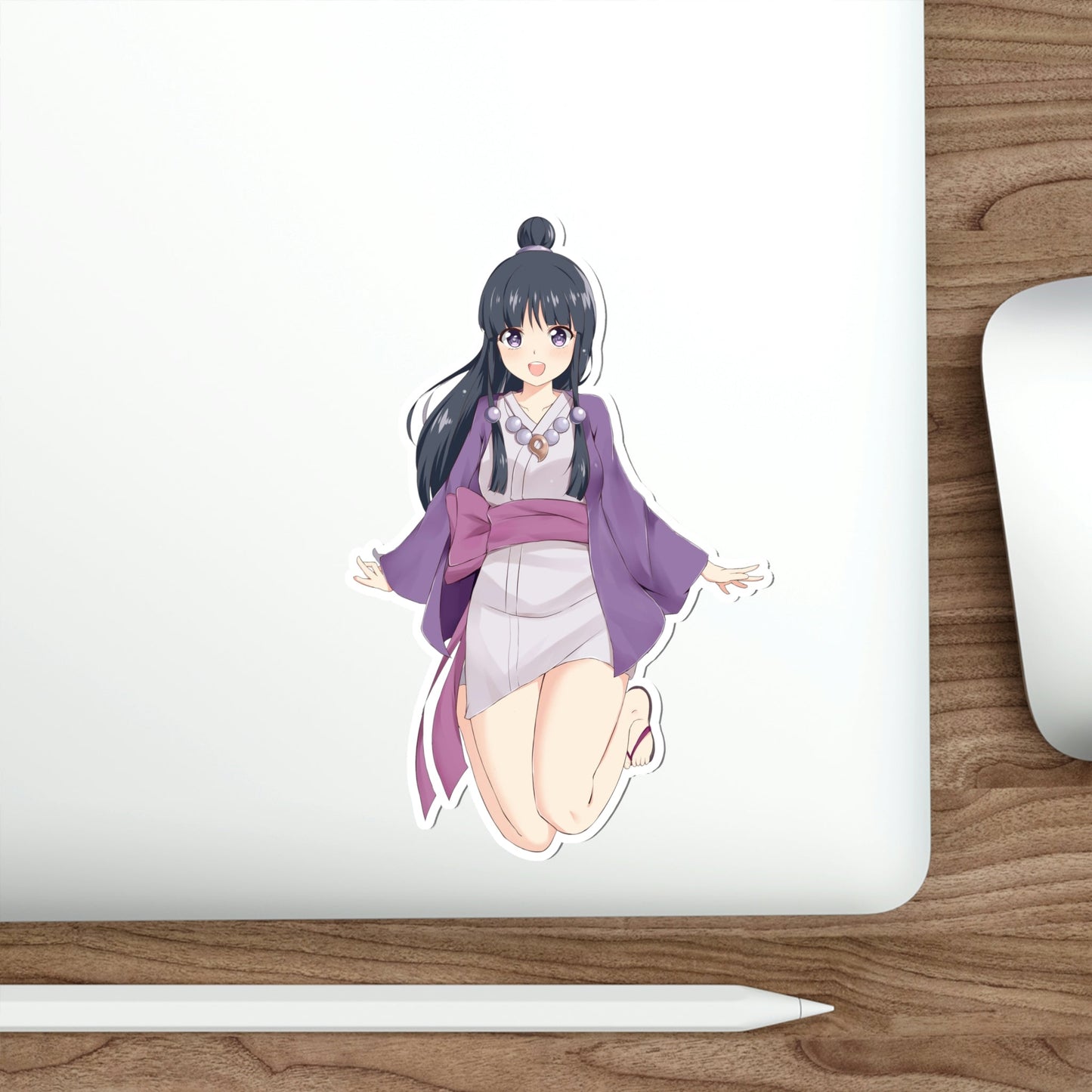 Ace Attorney Maya Fey Kawaii Waifu Waterproof Sticker - Weatherproof Vinyl Car Decal