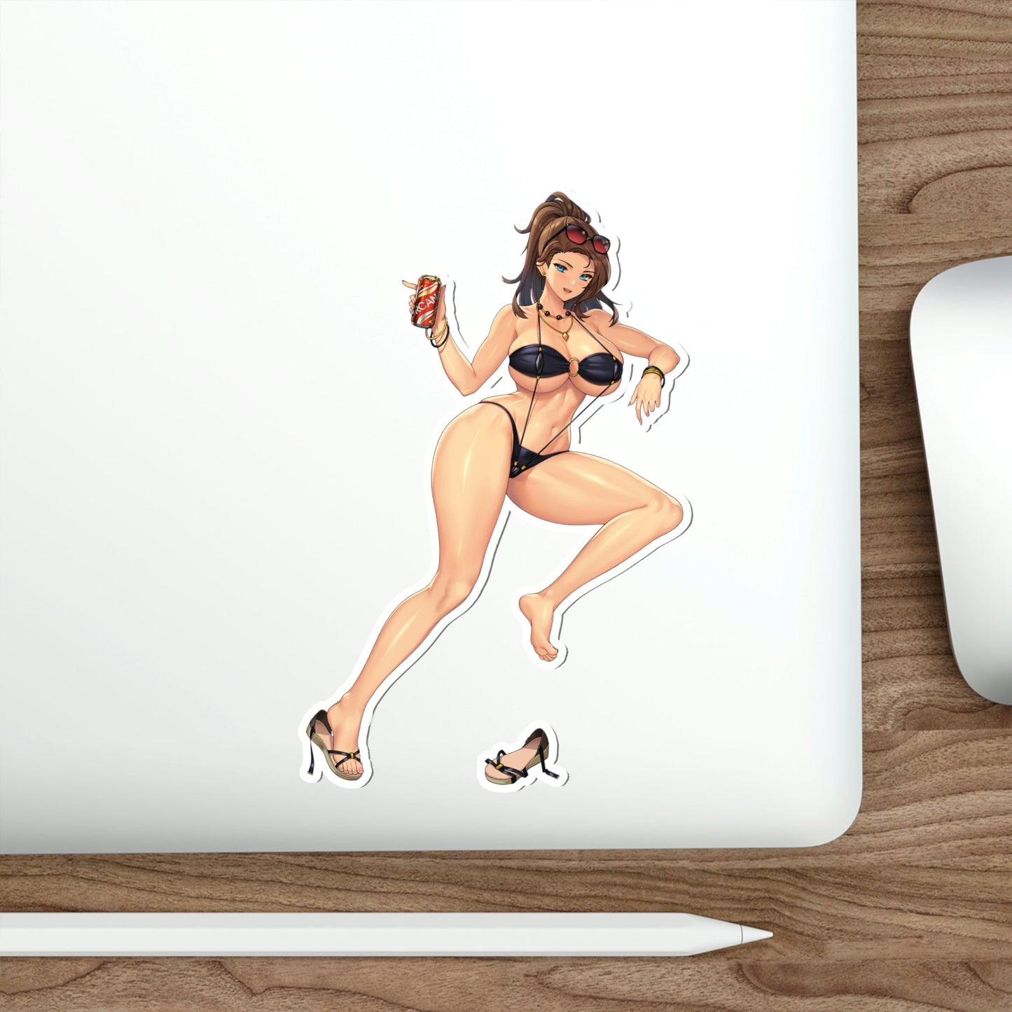 Last Origin Lumberjane Bikini Beer Sticker - Kawaii Waterproof Decal