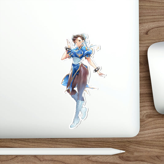 Waifu Chun Li Street Fighter Waterproof Sticker - Weatherproof Vinyl Car Decal