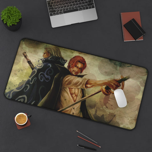 Shanks & Ben Beckman - One Piece Non-Slip Mouse Pad / Desk Mat - The Mouse Pads Ninja 31" × 15.5" Home Decor