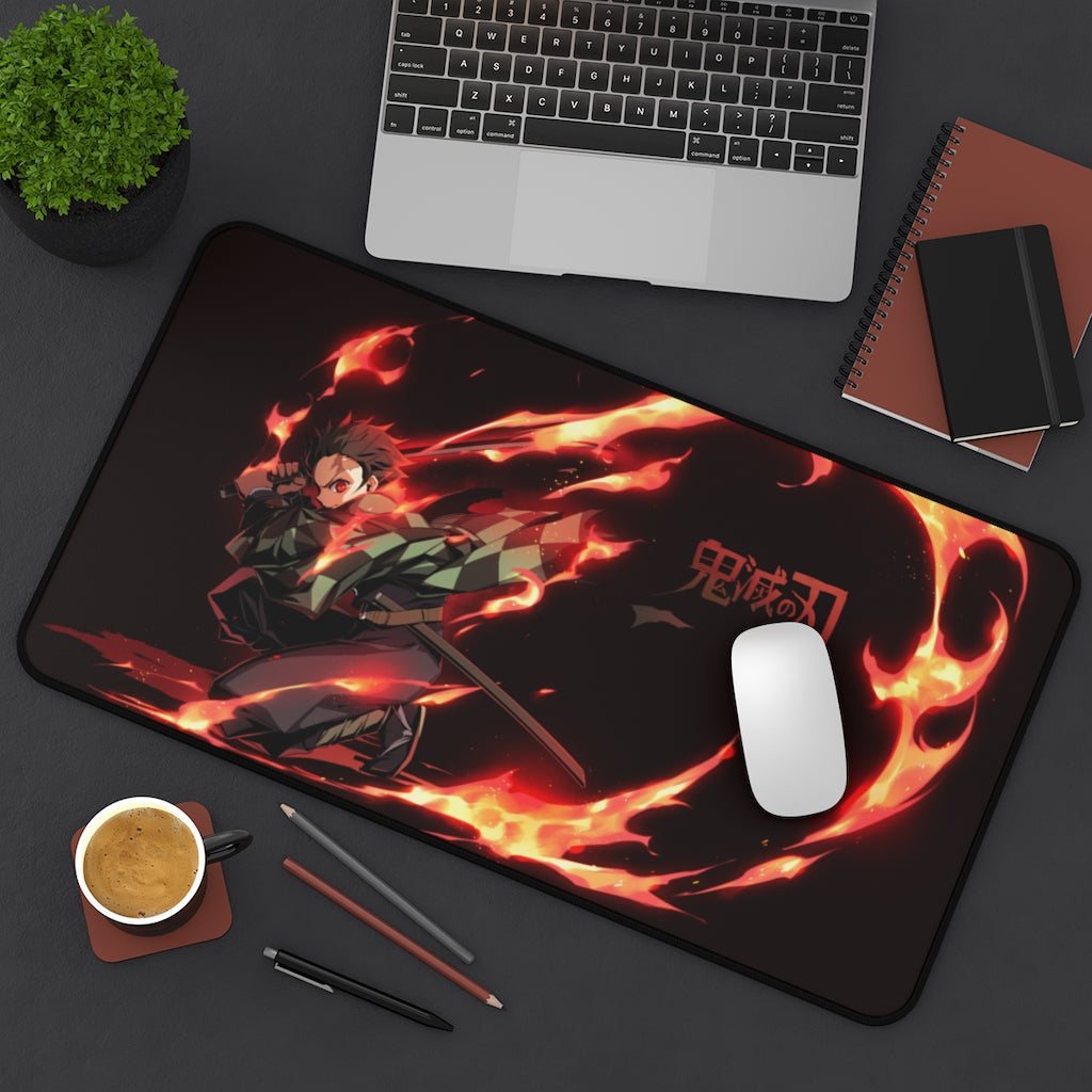 Demon Slayer Mouse pad Anime Large Desk Mat - Tanjirou - The Mouse Pads Ninja Home Decor