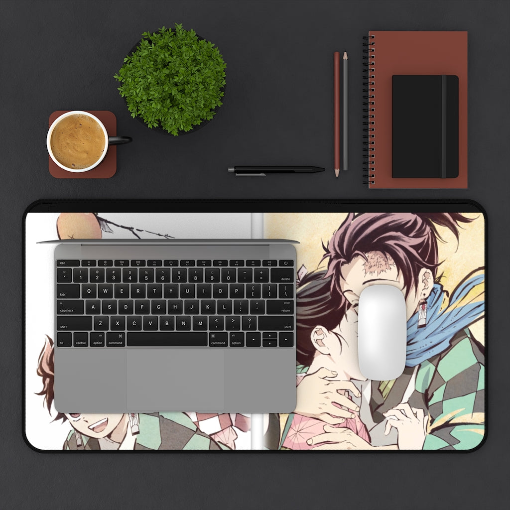 Demon Slayer Mouse pad Anime Large Desk Mat - Tanjiro Kamado & Nezuko Kamado - The Mouse Pads Ninja Home Decor