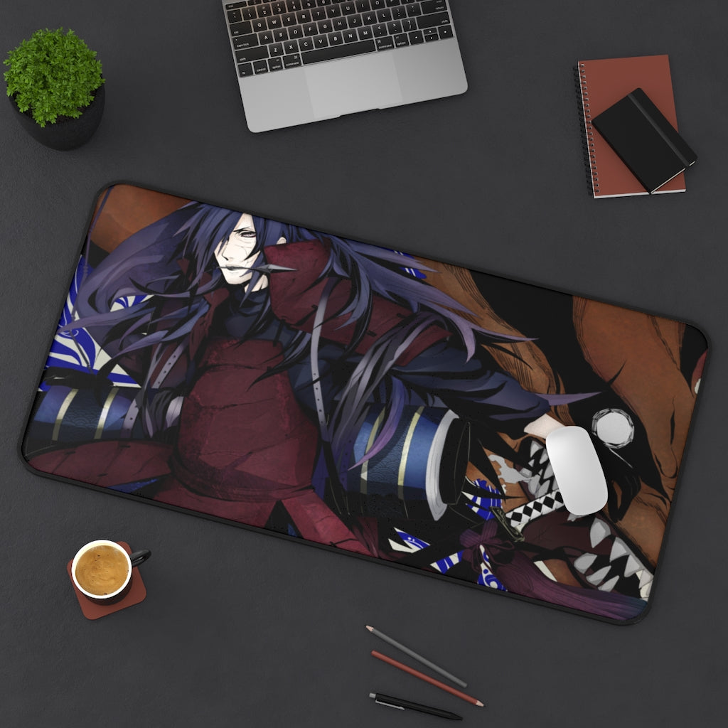 Uchiha madara - Naruto Shippuden Anime Computer Mouse Pad / Desk Mat - The Mouse Pads Ninja 31" × 15.5" Home Decor