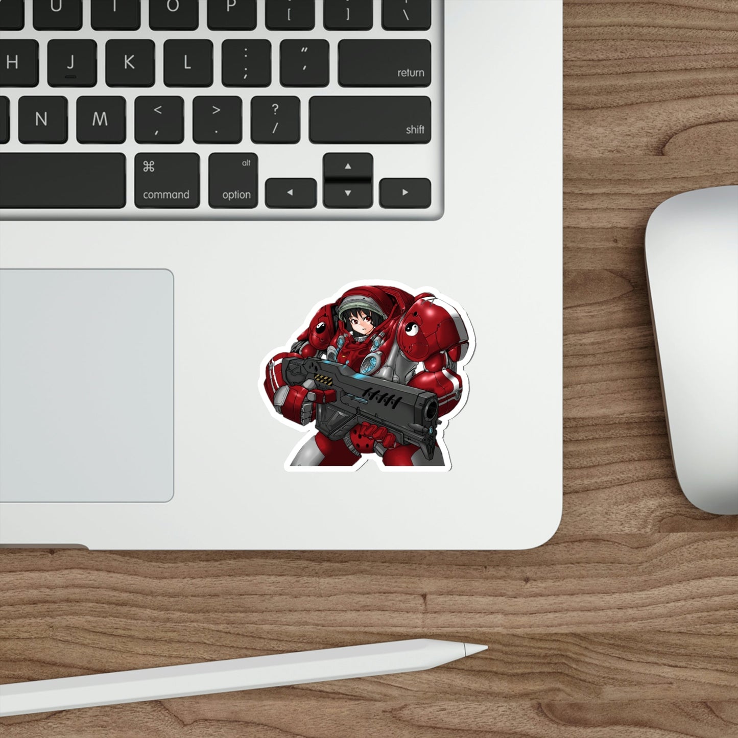 Reimu Touhou Terran Marine Waifu Starcraft Waterproof Sticker - Weatherproof Vinyl Car Decal