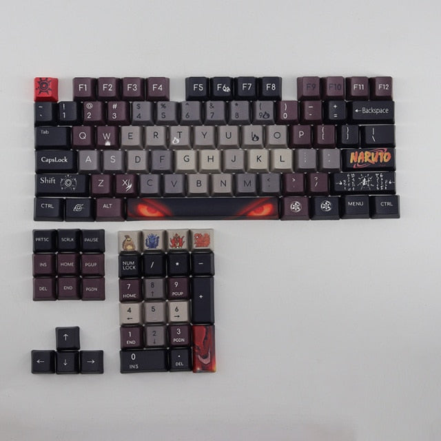 Naruto Tailed Beasts 108 Keycap Set | Naruto Manga/Anime | PBT Sublimation OEM Height For Cherry MX Switch