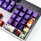 One Piece anime keycaps - 1 Set PBT 5 Sides Dye Sublimation Keycaps - Two Dimensional Key Caps For One Piece Luffy - Cherry Profile