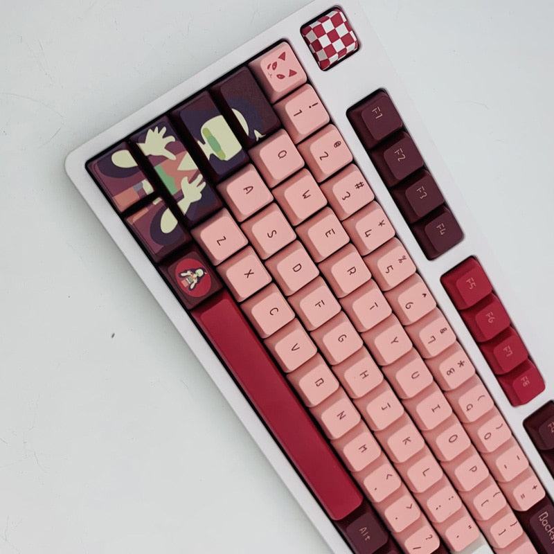 Demon slayer Keycaps - 117 Keys Anime Keycaps - XDA Profile PBT Dye ( For MX Switch 61/68/87/104/108 and other mechanical keyboard )