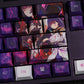 Genshin Impact 108 Key Caps - Royal Sister Purple Keycaps - PBT Keycap - For 61/87/104/108 Key Keyboard